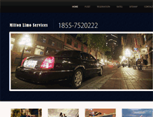 Tablet Screenshot of miltonlimoservices.com